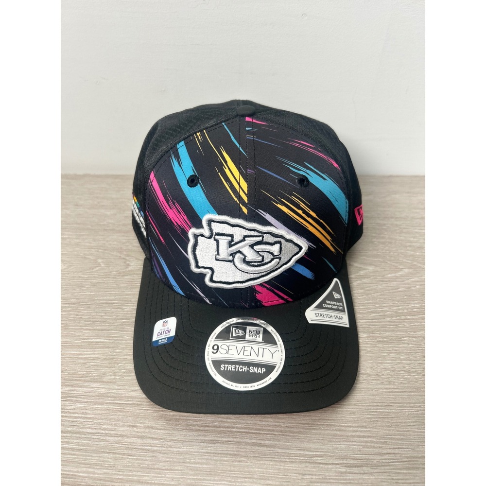 New Era Kansas City Chiefs 9SEVENTY Crucial Catch Intercept Cancer Snapback Hat